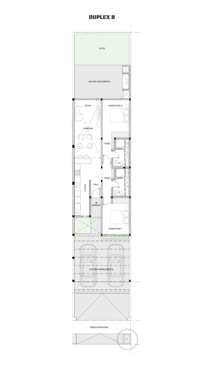 DUPLEX 2 DORMITORIOS – DOCTA URBANIZACIÓN INTELIGENTE