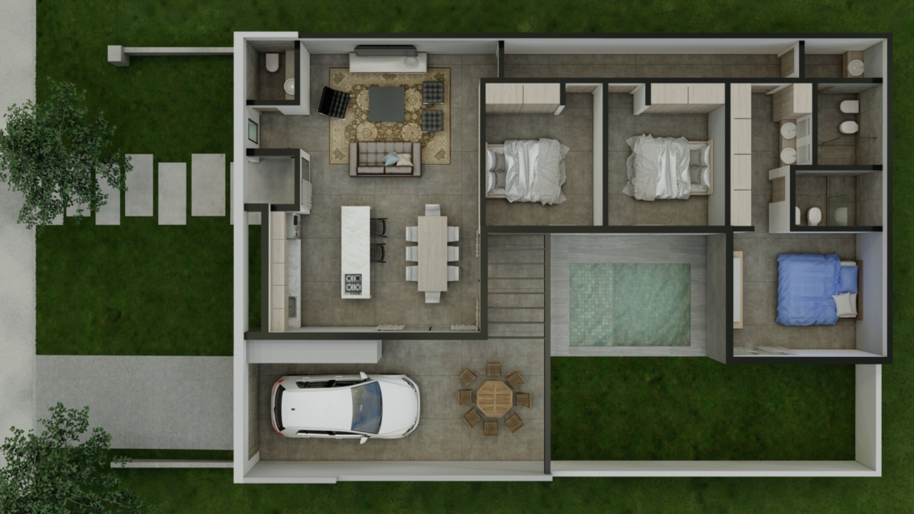 CASA 3 DORMITORIOS – BRISAS DE MANANTIALES, MANANTIALES II